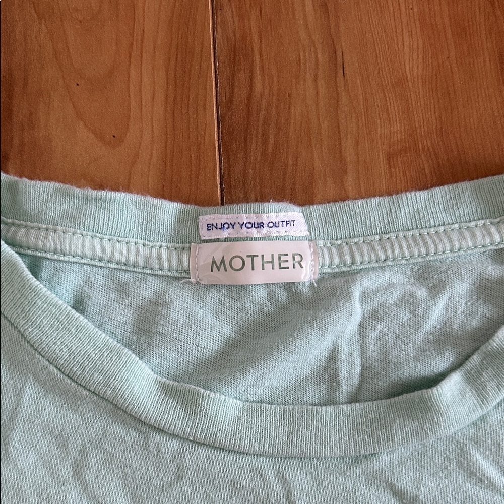 MOTHER mint green heart design tee - Picture 2 of 5